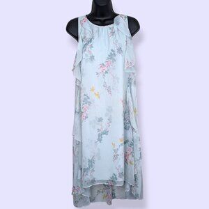 Ted Baker London Blue Floral Chiffon Dress